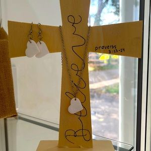 Necklace and earrings